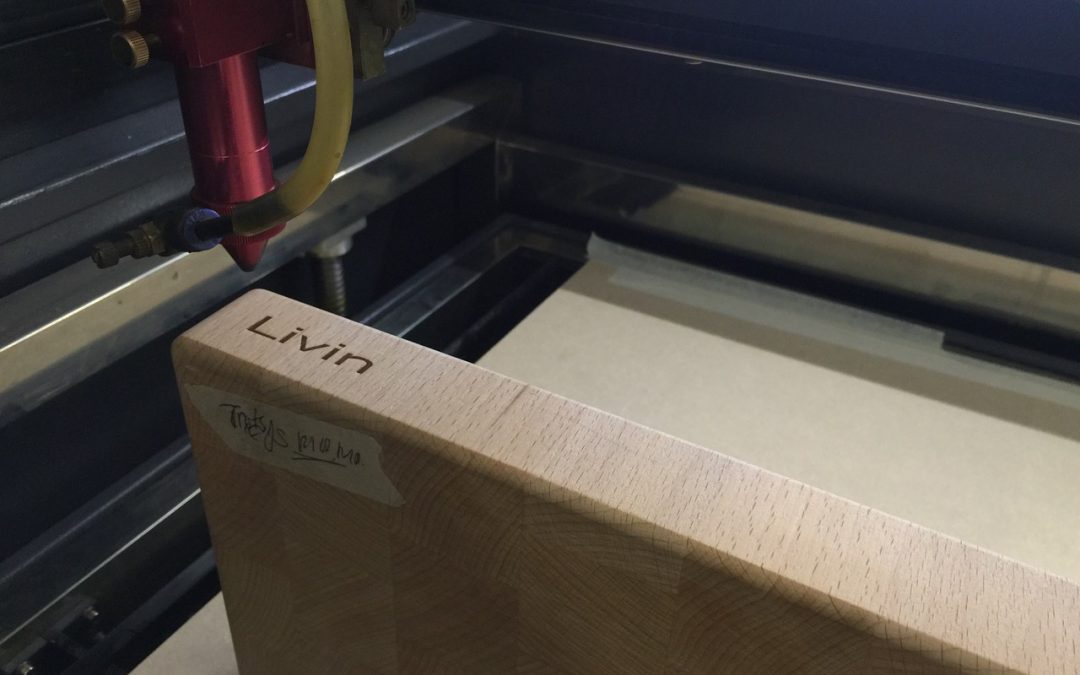Lasergraveren snijplank