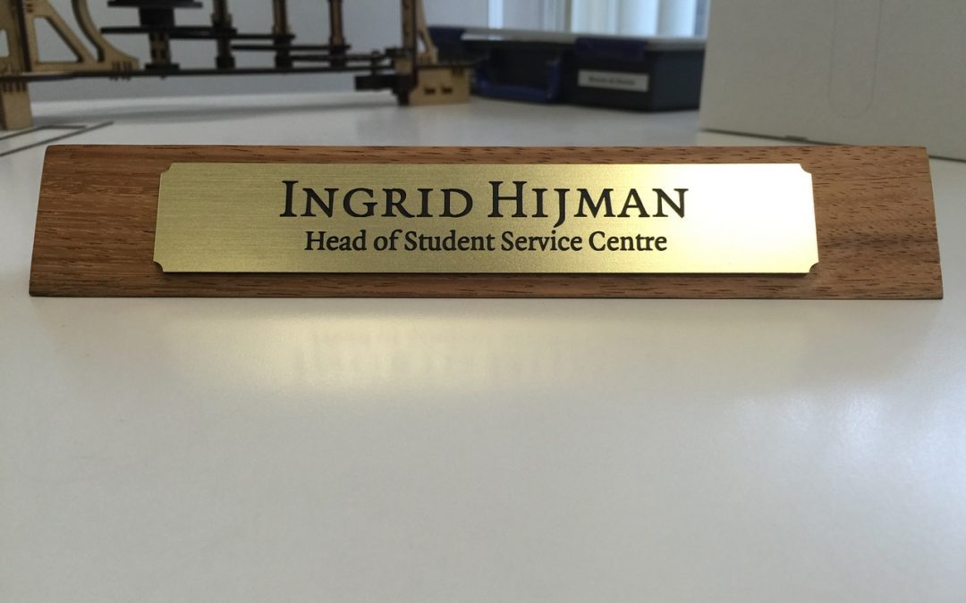 Lasergraveren bureaubordjes